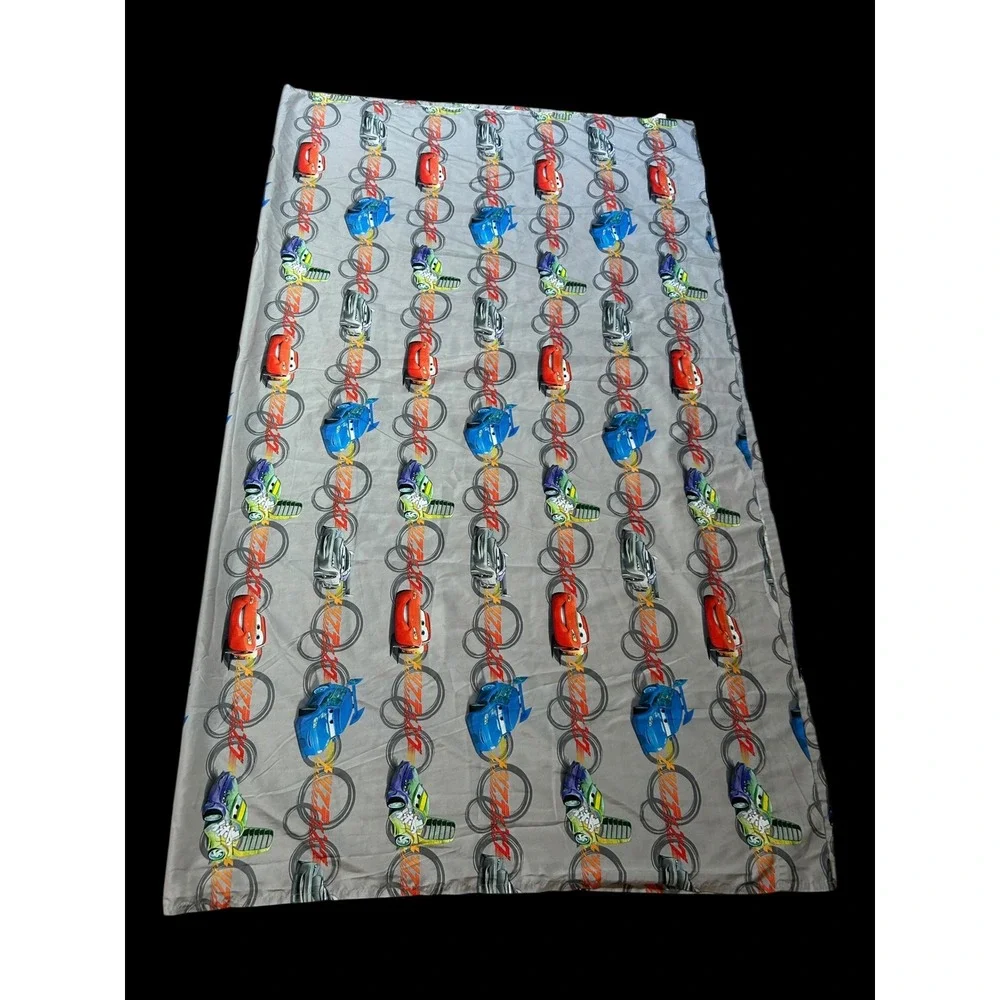 Disney Pixar Cars Flat Sheet Full Grey Lightning McQueen Francesco Bernoulli